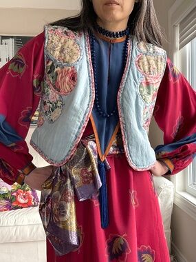 Suttles and Seawinds quilted reversible vest